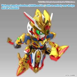 Bandai Model Kit SDW Heroes Wukong Impulse Gundam Childhood Ver & Sanzang Strike Freedom Gundam Set